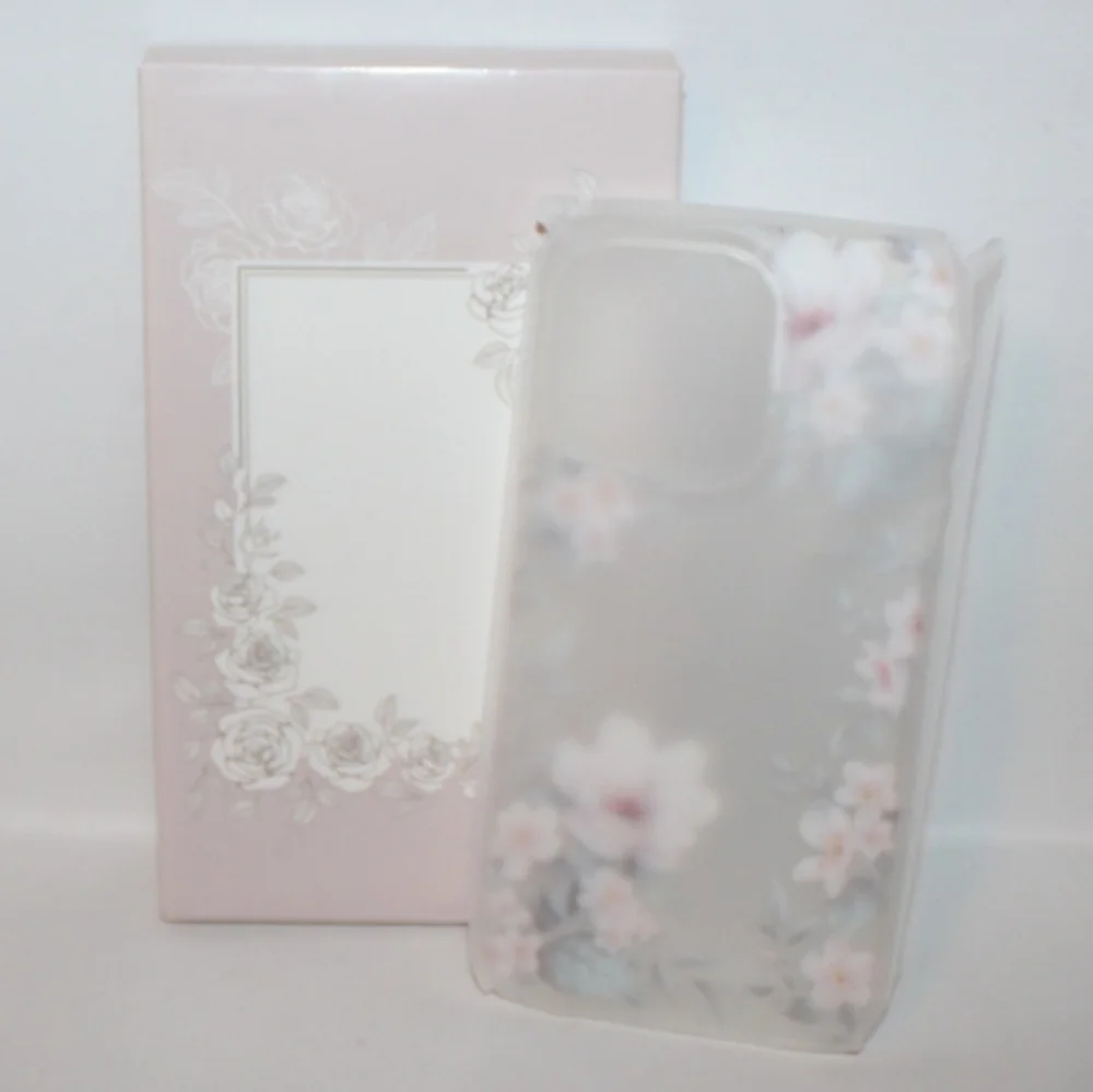Elegant Floral Clear Silicone Case Apple iPhone 14 Pro Max